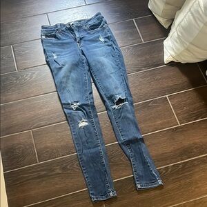 KanCan Blue Skinny Jeans Distressed Stretch